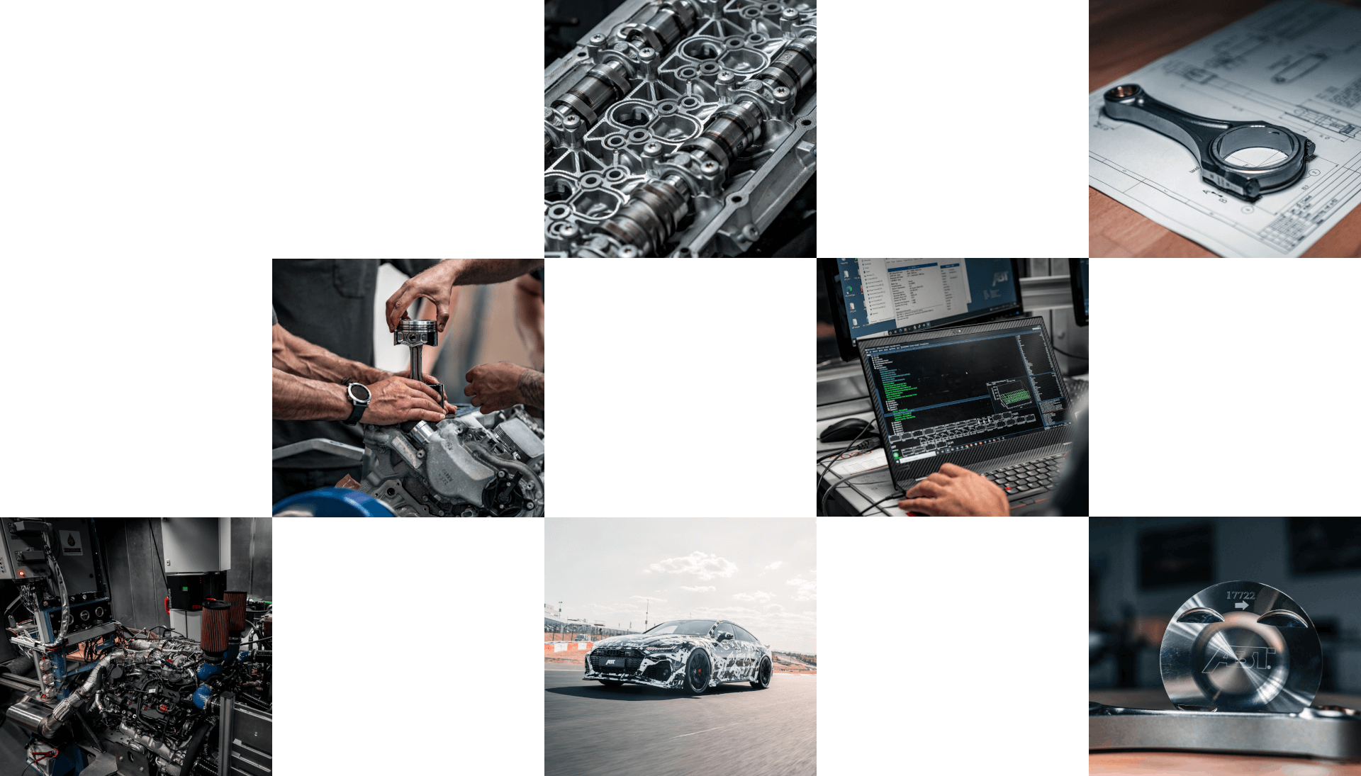 Bilder Collage Motorenumbau Schritte